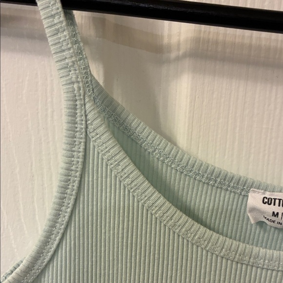 Cotton On Black and Green Ribbed Tank Top - Picture 7 of 9